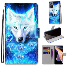 Load image into Gallery viewer, Coloured Drawing Cross Texture Horizontal Flip Leather Phone Case with Holder &amp; Card Slots &amp; Wallet &amp; Lanyard, For Xiaomi Redmi Note 11 Pro/11 Pro+, For Nokia C01 Plus