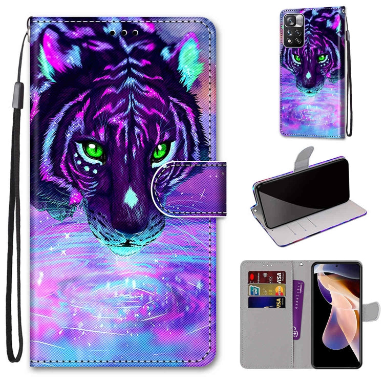Coloured Drawing Cross Texture Horizontal Flip Leather Phone Case with Holder & Card Slots & Wallet & Lanyard, For Xiaomi Redmi Note 11 Pro/11 Pro+, For Nokia C01 Plus