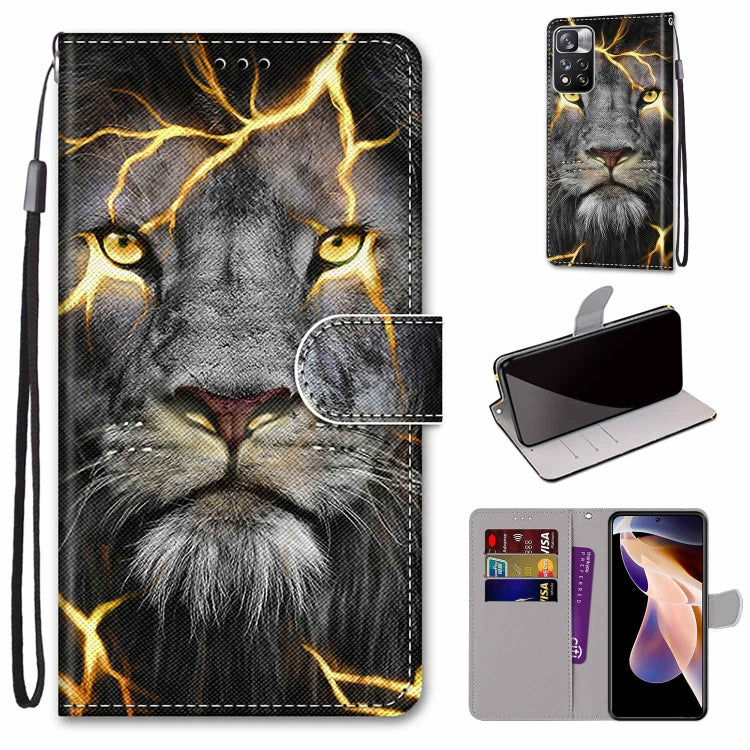 Coloured Drawing Cross Texture Horizontal Flip Leather Phone Case with Holder & Card Slots & Wallet & Lanyard, For Xiaomi Redmi Note 11 Pro/11 Pro+, For Nokia C01 Plus