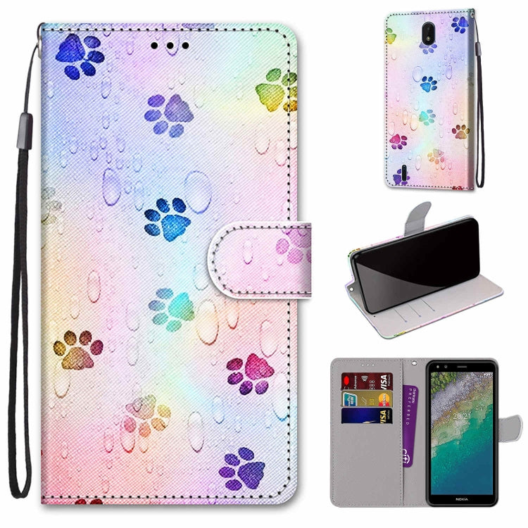 Coloured Drawing Cross Texture Horizontal Flip Leather Phone Case with Holder & Card Slots & Wallet & Lanyard, For Xiaomi Redmi Note 11 Pro/11 Pro+, For Nokia C01 Plus