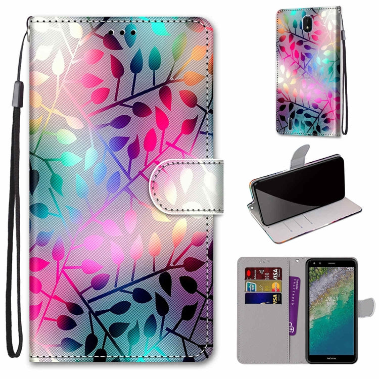 Coloured Drawing Cross Texture Horizontal Flip Leather Phone Case with Holder & Card Slots & Wallet & Lanyard, For Xiaomi Redmi Note 11 Pro/11 Pro+, For Nokia C01 Plus