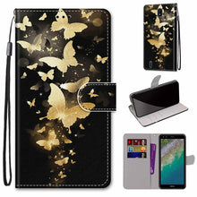 Load image into Gallery viewer, Coloured Drawing Cross Texture Horizontal Flip Leather Phone Case with Holder &amp; Card Slots &amp; Wallet &amp; Lanyard, For Xiaomi Redmi Note 11 Pro/11 Pro+, For Nokia C01 Plus