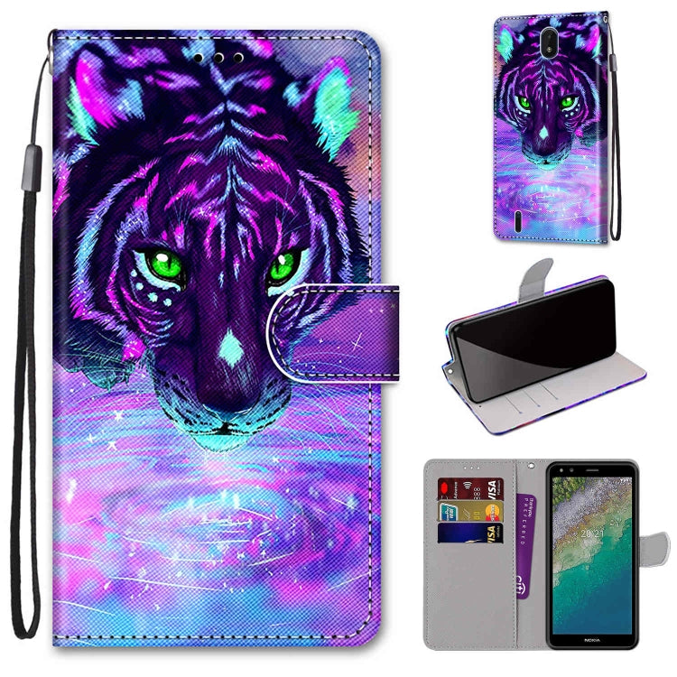 Coloured Drawing Cross Texture Horizontal Flip Leather Phone Case with Holder & Card Slots & Wallet & Lanyard, For Xiaomi Redmi Note 11 Pro/11 Pro+, For Nokia C01 Plus