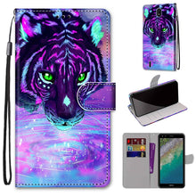 Load image into Gallery viewer, Coloured Drawing Cross Texture Horizontal Flip Leather Phone Case with Holder &amp; Card Slots &amp; Wallet &amp; Lanyard, For Xiaomi Redmi Note 11 Pro/11 Pro+, For Nokia C01 Plus