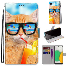 Load image into Gallery viewer, Coloured Drawing Cross Texture Horizontal Flip Leather Phone Case with Holder &amp; Card Slots &amp; Wallet &amp; Lanyard, For Xiaomi 11T / 11T Pro, For Samsung Galaxy A03 Core