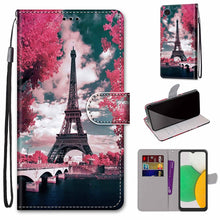Load image into Gallery viewer, Coloured Drawing Cross Texture Horizontal Flip Leather Phone Case with Holder &amp; Card Slots &amp; Wallet &amp; Lanyard, For Xiaomi 11T / 11T Pro, For Samsung Galaxy A03 Core
