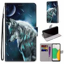 Load image into Gallery viewer, Coloured Drawing Cross Texture Horizontal Flip Leather Phone Case with Holder &amp; Card Slots &amp; Wallet &amp; Lanyard, For Xiaomi 11T / 11T Pro, For Samsung Galaxy A03 Core