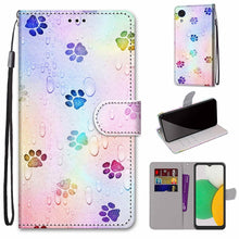 Load image into Gallery viewer, Coloured Drawing Cross Texture Horizontal Flip Leather Phone Case with Holder &amp; Card Slots &amp; Wallet &amp; Lanyard, For Xiaomi 11T / 11T Pro, For Samsung Galaxy A03 Core