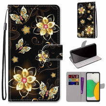 Load image into Gallery viewer, Coloured Drawing Cross Texture Horizontal Flip Leather Phone Case with Holder &amp; Card Slots &amp; Wallet &amp; Lanyard, For Xiaomi 11T / 11T Pro, For Samsung Galaxy A03 Core
