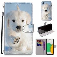 Load image into Gallery viewer, Coloured Drawing Cross Texture Horizontal Flip Leather Phone Case with Holder &amp; Card Slots &amp; Wallet &amp; Lanyard, For Xiaomi 11T / 11T Pro, For Samsung Galaxy A03 Core