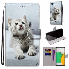 Load image into Gallery viewer, Coloured Drawing Cross Texture Horizontal Flip Leather Phone Case with Holder &amp; Card Slots &amp; Wallet &amp; Lanyard, For Xiaomi 11T / 11T Pro, For Samsung Galaxy A03 Core