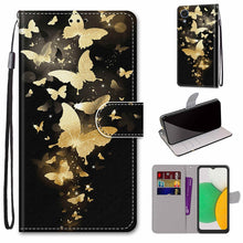 Load image into Gallery viewer, Coloured Drawing Cross Texture Horizontal Flip Leather Phone Case with Holder &amp; Card Slots &amp; Wallet &amp; Lanyard, For Xiaomi 11T / 11T Pro, For Samsung Galaxy A03 Core