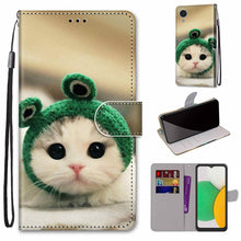 Load image into Gallery viewer, Coloured Drawing Cross Texture Horizontal Flip Leather Phone Case with Holder &amp; Card Slots &amp; Wallet &amp; Lanyard, For Xiaomi 11T / 11T Pro, For Samsung Galaxy A03 Core