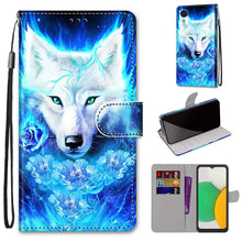 Load image into Gallery viewer, Coloured Drawing Cross Texture Horizontal Flip Leather Phone Case with Holder &amp; Card Slots &amp; Wallet &amp; Lanyard, For Xiaomi 11T / 11T Pro, For Samsung Galaxy A03 Core