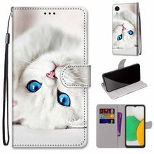 Load image into Gallery viewer, Coloured Drawing Cross Texture Horizontal Flip Leather Phone Case with Holder &amp; Card Slots &amp; Wallet &amp; Lanyard, For Xiaomi 11T / 11T Pro, For Samsung Galaxy A03 Core