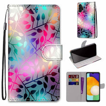 Load image into Gallery viewer, Coloured Drawing Cross Texture Horizontal Flip Leather Phone Case with Holder &amp; Card Slots &amp; Wallet &amp; Lanyard, For Samsung Galaxy A03s 166mm Version, For Samsung Galaxy A13 4G