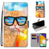 Coloured Drawing Cross Texture Horizontal Flip Leather Phone Case with Holder & Card Slots & Wallet & Lanyard, For Samsung Galaxy A13 5G, For Samsung Galaxy A33 5G