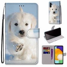 Load image into Gallery viewer, Coloured Drawing Cross Texture Horizontal Flip Leather Phone Case with Holder &amp; Card Slots &amp; Wallet &amp; Lanyard, For Samsung Galaxy A13 5G, For Samsung Galaxy A33 5G