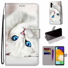 Load image into Gallery viewer, Coloured Drawing Cross Texture Horizontal Flip Leather Phone Case with Holder &amp; Card Slots &amp; Wallet &amp; Lanyard, For Samsung Galaxy A13 5G, For Samsung Galaxy A33 5G