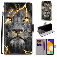 Load image into Gallery viewer, Coloured Drawing Cross Texture Horizontal Flip Leather Phone Case with Holder &amp; Card Slots &amp; Wallet &amp; Lanyard, For Samsung Galaxy A13 5G, For Samsung Galaxy A33 5G