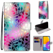 Load image into Gallery viewer, Coloured Drawing Cross Texture Horizontal Flip Leather Phone Case with Holder &amp; Card Slots &amp; Wallet &amp; Lanyard, For Samsung Galaxy A53 5G, For Samsung Galaxy M52 5G