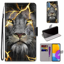 Load image into Gallery viewer, Coloured Drawing Cross Texture Horizontal Flip Leather Phone Case with Holder &amp; Card Slots &amp; Wallet &amp; Lanyard, For Samsung Galaxy A53 5G, For Samsung Galaxy M52 5G