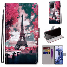 Load image into Gallery viewer, Coloured Drawing Cross Texture Horizontal Flip Leather Phone Case with Holder &amp; Card Slots &amp; Wallet &amp; Lanyard, For Xiaomi 11T / 11T Pro, For Samsung Galaxy A03 Core