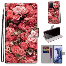 Load image into Gallery viewer, Coloured Drawing Cross Texture Horizontal Flip Leather Phone Case with Holder &amp; Card Slots &amp; Wallet &amp; Lanyard, For Xiaomi 11T / 11T Pro, For Samsung Galaxy A03 Core