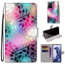 Load image into Gallery viewer, Coloured Drawing Cross Texture Horizontal Flip Leather Phone Case with Holder &amp; Card Slots &amp; Wallet &amp; Lanyard, For Xiaomi 11T / 11T Pro, For Samsung Galaxy A03 Core