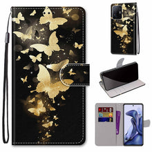 Load image into Gallery viewer, Coloured Drawing Cross Texture Horizontal Flip Leather Phone Case with Holder &amp; Card Slots &amp; Wallet &amp; Lanyard, For Xiaomi 11T / 11T Pro, For Samsung Galaxy A03 Core
