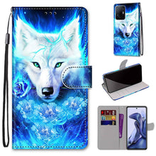 Load image into Gallery viewer, Coloured Drawing Cross Texture Horizontal Flip Leather Phone Case with Holder &amp; Card Slots &amp; Wallet &amp; Lanyard, For Xiaomi 11T / 11T Pro, For Samsung Galaxy A03 Core