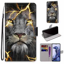 Load image into Gallery viewer, Coloured Drawing Cross Texture Horizontal Flip Leather Phone Case with Holder &amp; Card Slots &amp; Wallet &amp; Lanyard, For Xiaomi 11T / 11T Pro, For Samsung Galaxy A03 Core