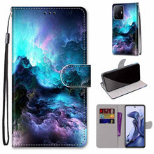Load image into Gallery viewer, Coloured Drawing Cross Texture Horizontal Flip Leather Phone Case with Holder &amp; Card Slots &amp; Wallet &amp; Lanyard, For Xiaomi 11T / 11T Pro, For Samsung Galaxy A03 Core