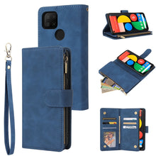 Load image into Gallery viewer, Multifunctional Phone Leather Case with Card Slot &amp; Holder &amp; Zipper Wallet &amp; Photo Frame, For Xiaomi Redmi Note 9 4G, For Google Pixel 5a 5G, For Google Pixel 6 Pro, For Samsung Galaxy S22 5G