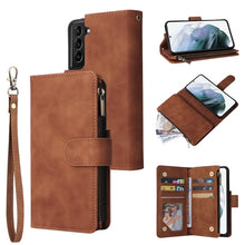 Load image into Gallery viewer, Multifunctional Phone Leather Case with Card Slot &amp; Holder &amp; Zipper Wallet &amp; Photo Frame, For Xiaomi Redmi Note 9 4G, For Google Pixel 5a 5G, For Google Pixel 6 Pro, For Samsung Galaxy S22 5G
