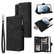 Load image into Gallery viewer, Multifunctional Phone Leather Case with Card Slot &amp; Holder &amp; Zipper Wallet &amp; Photo Frame, For Xiaomi Redmi Note 9 4G, For Google Pixel 5a 5G, For Google Pixel 6 Pro, For Samsung Galaxy S22 5G
