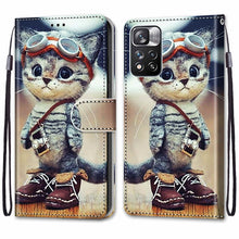 Load image into Gallery viewer, Coloured Drawing Cross Texture Horizontal Flip PU Phone Leather Case with Holder &amp; Card Slots &amp; Wallet &amp; Lanyard(Colorful Layer, For Xiaomi Redmi Note 11 Pro / 11 Pro+ Global, For Xiaomi Mi 11T / 11T Pro