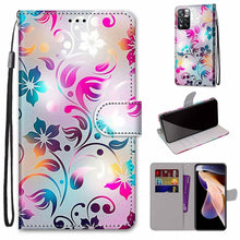 Load image into Gallery viewer, Coloured Drawing Cross Texture Horizontal Flip PU Phone Leather Case with Holder &amp; Card Slots &amp; Wallet &amp; Lanyard(Colorful Layer, For Xiaomi Redmi Note 11 Pro / 11 Pro+ Global, For Xiaomi Mi 11T / 11T Pro