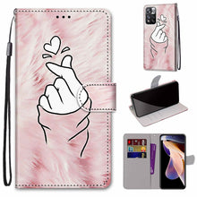 Load image into Gallery viewer, Coloured Drawing Cross Texture Horizontal Flip PU Phone Leather Case with Holder &amp; Card Slots &amp; Wallet &amp; Lanyard(Colorful Layer, For Xiaomi Redmi Note 11 Pro / 11 Pro+ Global, For Xiaomi Mi 11T / 11T Pro