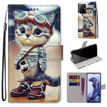 Load image into Gallery viewer, Coloured Drawing Cross Texture Horizontal Flip PU Phone Leather Case with Holder &amp; Card Slots &amp; Wallet &amp; Lanyard(Colorful Layer, For Xiaomi Redmi Note 11 Pro / 11 Pro+ Global, For Xiaomi Mi 11T / 11T Pro