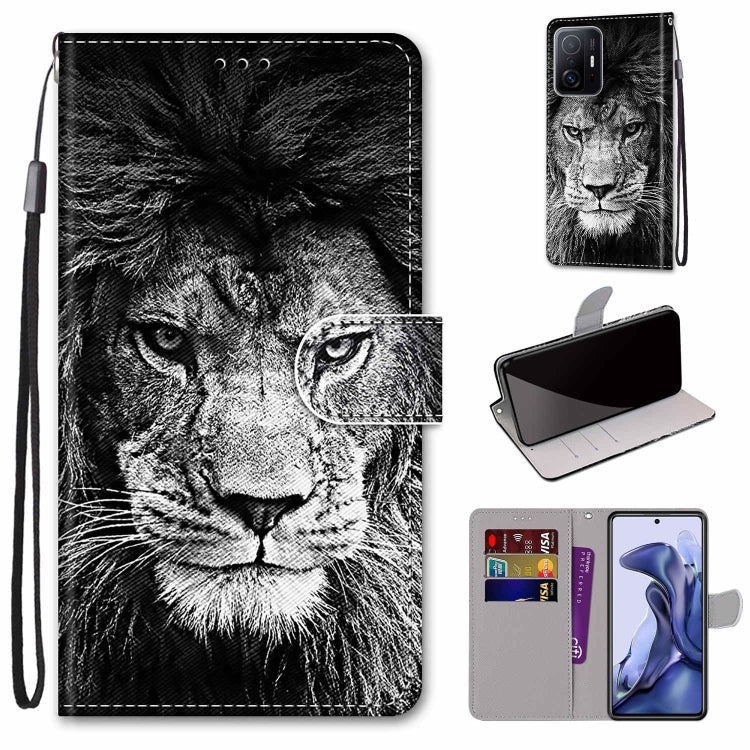 Coloured Drawing Cross Texture Horizontal Flip PU Phone Leather Case with Holder & Card Slots & Wallet & Lanyard(Colorful Layer, For Xiaomi Redmi Note 11 Pro / 11 Pro+ Global, For Xiaomi Mi 11T / 11T Pro