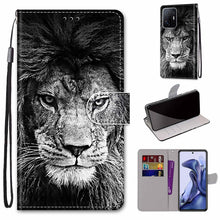 Load image into Gallery viewer, Coloured Drawing Cross Texture Horizontal Flip PU Phone Leather Case with Holder &amp; Card Slots &amp; Wallet &amp; Lanyard(Colorful Layer, For Xiaomi Redmi Note 11 Pro / 11 Pro+ Global, For Xiaomi Mi 11T / 11T Pro