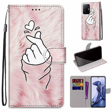 Load image into Gallery viewer, Coloured Drawing Cross Texture Horizontal Flip PU Phone Leather Case with Holder &amp; Card Slots &amp; Wallet &amp; Lanyard(Colorful Layer, For Xiaomi Redmi Note 11 Pro / 11 Pro+ Global, For Xiaomi Mi 11T / 11T Pro