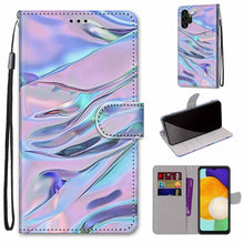 Load image into Gallery viewer, Coloured Drawing Cross Texture Horizontal Flip PU Phone Leather Case with Holder &amp; Card Slots &amp; Wallet &amp; Lanyard(Colorful Layer, For Samsung Galaxy A13 4G, For Samsung Galaxy A13 5G