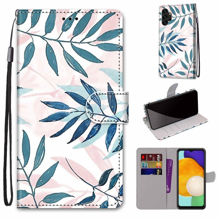 Coloured Drawing Cross Texture Horizontal Flip PU Phone Leather Case with Holder & Card Slots & Wallet & Lanyard(Colorful Layer, For Samsung Galaxy A13 4G, For Samsung Galaxy A13 5G