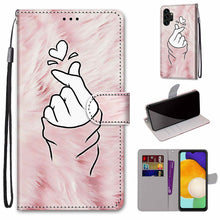 Load image into Gallery viewer, Coloured Drawing Cross Texture Horizontal Flip PU Phone Leather Case with Holder &amp; Card Slots &amp; Wallet &amp; Lanyard(Colorful Layer, For Samsung Galaxy A13 4G, For Samsung Galaxy A13 5G
