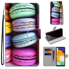 Load image into Gallery viewer, Coloured Drawing Cross Texture Horizontal Flip PU Phone Leather Case with Holder &amp; Card Slots &amp; Wallet &amp; Lanyard(Colorful Layer, For Samsung Galaxy A13 4G, For Samsung Galaxy A13 5G