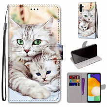 Load image into Gallery viewer, Coloured Drawing Cross Texture Horizontal Flip PU Phone Leather Case with Holder &amp; Card Slots &amp; Wallet &amp; Lanyard(Colorful Layer, For Samsung Galaxy A13 4G, For Samsung Galaxy A13 5G