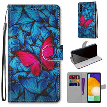 Load image into Gallery viewer, Coloured Drawing Cross Texture Horizontal Flip PU Phone Leather Case with Holder &amp; Card Slots &amp; Wallet &amp; Lanyard(Colorful Layer, For Samsung Galaxy A13 4G, For Samsung Galaxy A13 5G