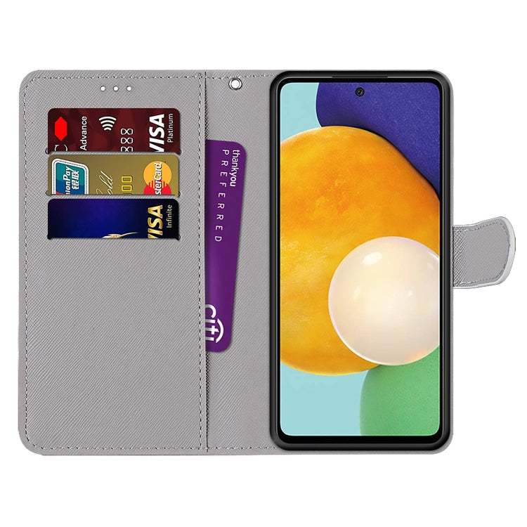 Coloured Drawing Cross Texture Horizontal Flip PU Phone Leather Case with Holder & Card Slots & Wallet & Lanyard(Colorful Layer, For Samsung Galaxy A33 5G, For Samsung Galaxy A53 5G Global